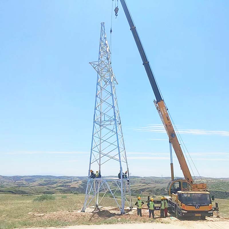 Menara Komunikasi Baja Sudut Tabung Tunggal Stasiun Pangkalan 5G