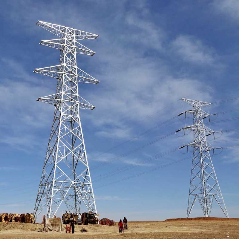 Menara Tenaga Baja Tanduk Galvanis